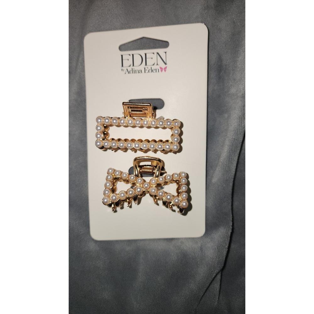 Eden by Adina Eden Faux‎ Pearl Claw Clips